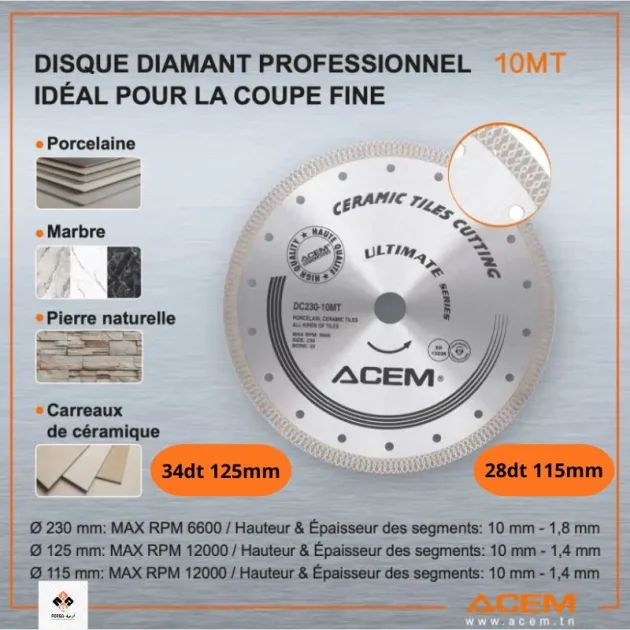 Disque diamant professionnel