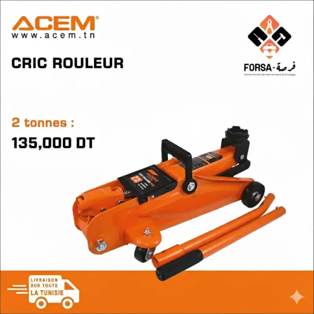Cric rouleur 2 TONNES