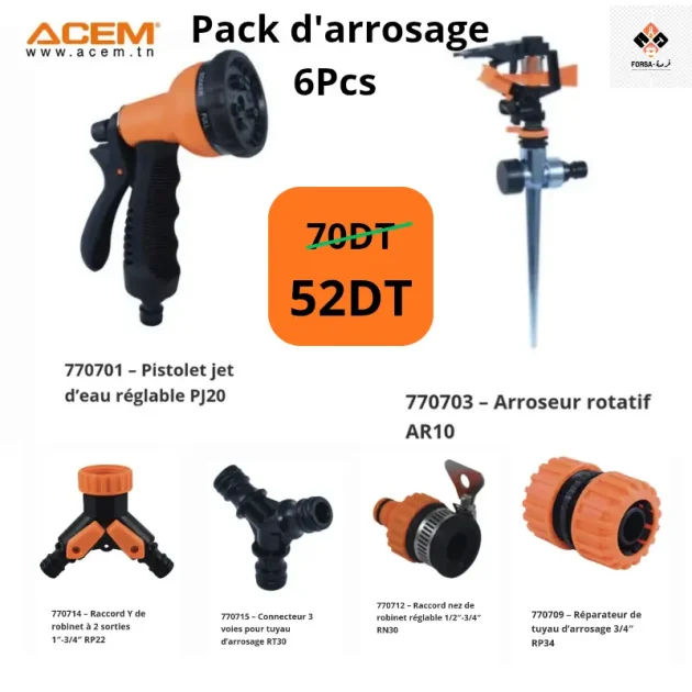 Pack d'arrosage 6pcs
