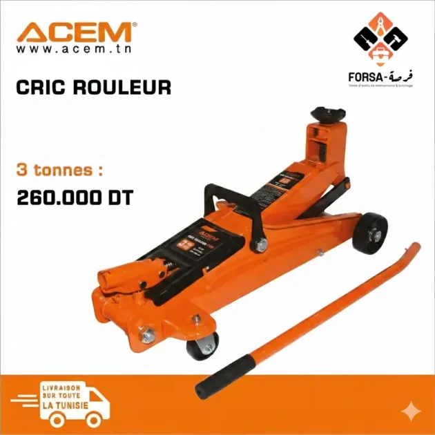 Cric rouleur 3 TONNES
