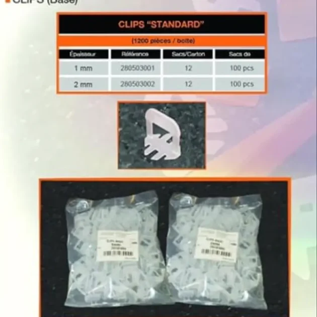 12 pack clips 1mm et 2mm