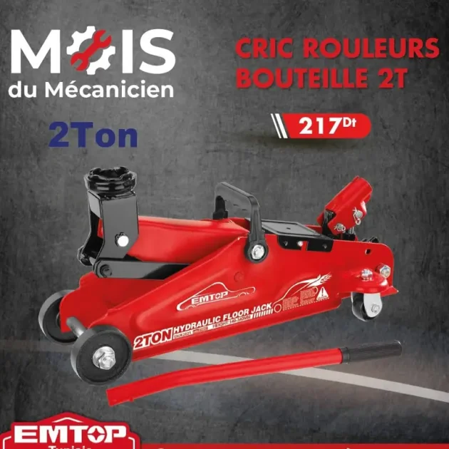 Cric rouleurs bouteille 2T