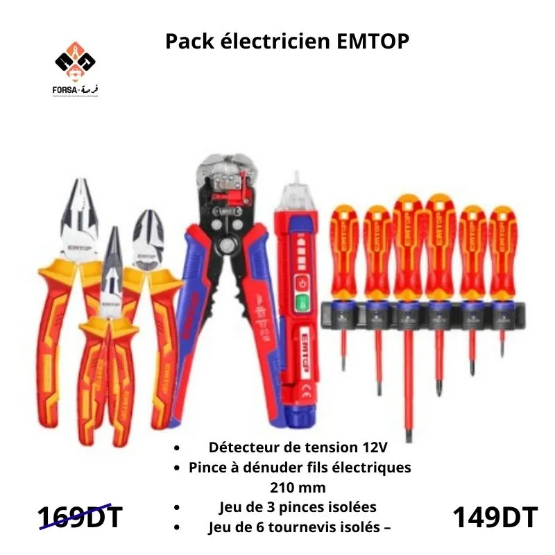 Pack éléctricien EMTOP (11pcs)