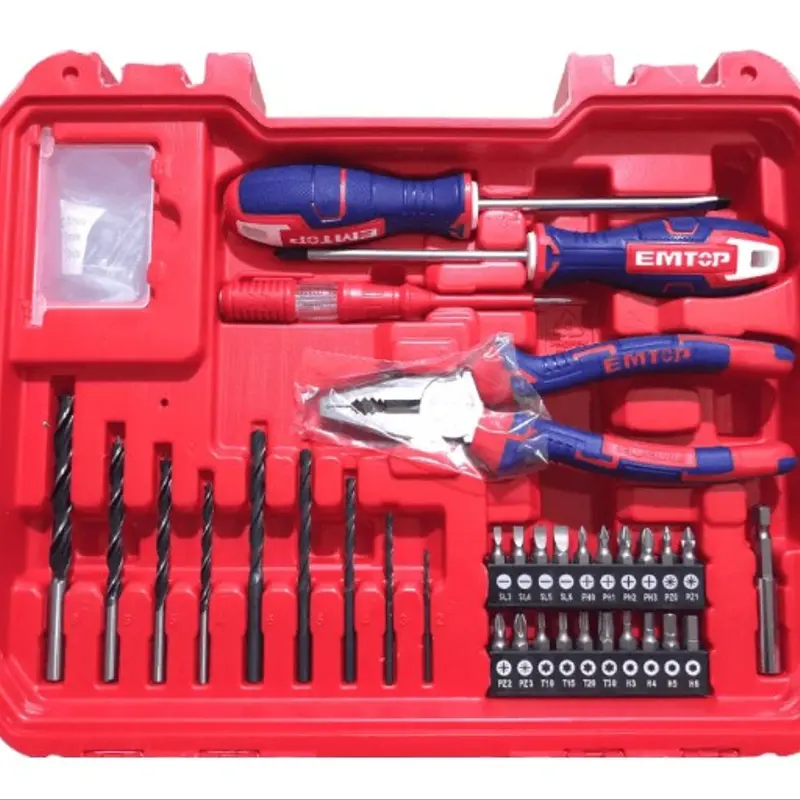 VALISE D’OUTILS+VISSEUCE 12V 96P EMTOP EEDK09601 – Image 7